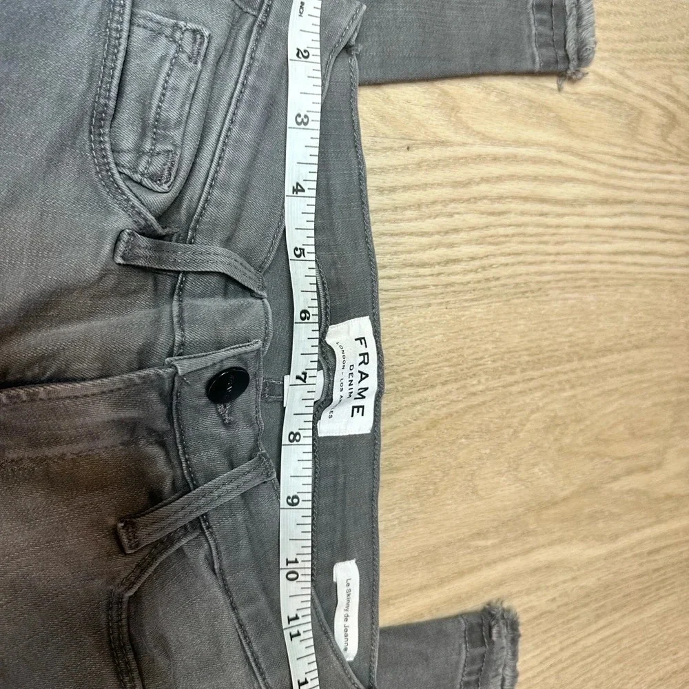 FRAME Le Skinny De Jeanne Grey Jeans - Picture 3 of 8